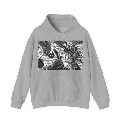 boostlete-field-day-pattern-topographic-isometric-0211 — Unisex Heavy Blend Hooded Sweatshirt (Gildan)