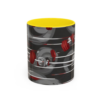 boostlete-rise-grind-icon-barbell-matte-vector-0138 — Accent Mug 11oz/15oz