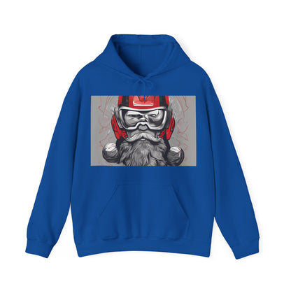 boostlete-pr-season-type-calm-is-a-superpower-outline-over-solid-isometric-0413 — Unisex Heavy Blend Hooded Sweatshirt (Gildan)