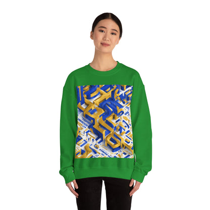 boostlete-iron-intent-type-one-more-rep-arc-isometric-0069 — Unisex Heavy Blend Crewneck Sweatshirt (Gildan)