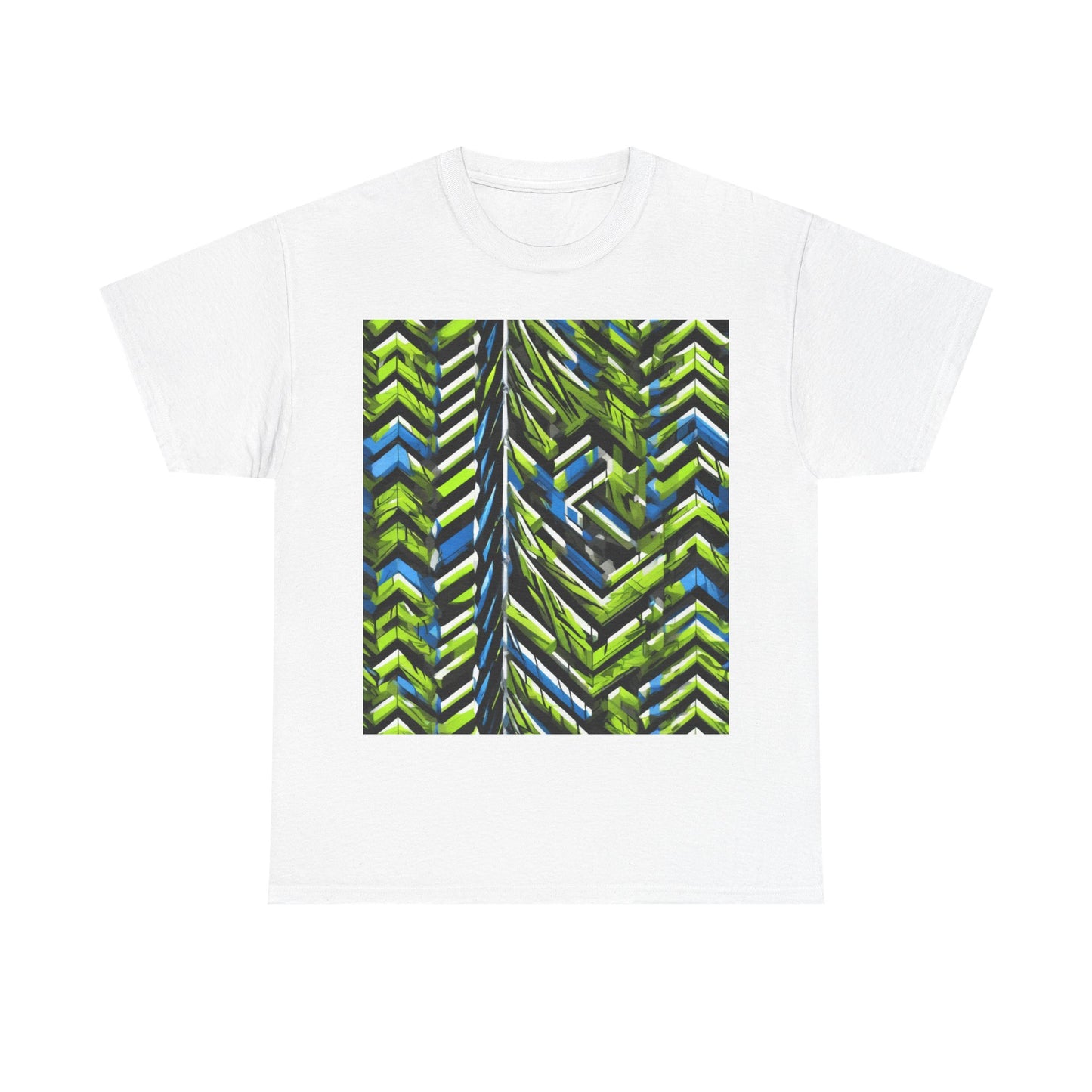 boostlete-rise-grind-pattern-chevron-isometric-0195 — Unisex Heavy Cotton Tee (Gildan 5000)