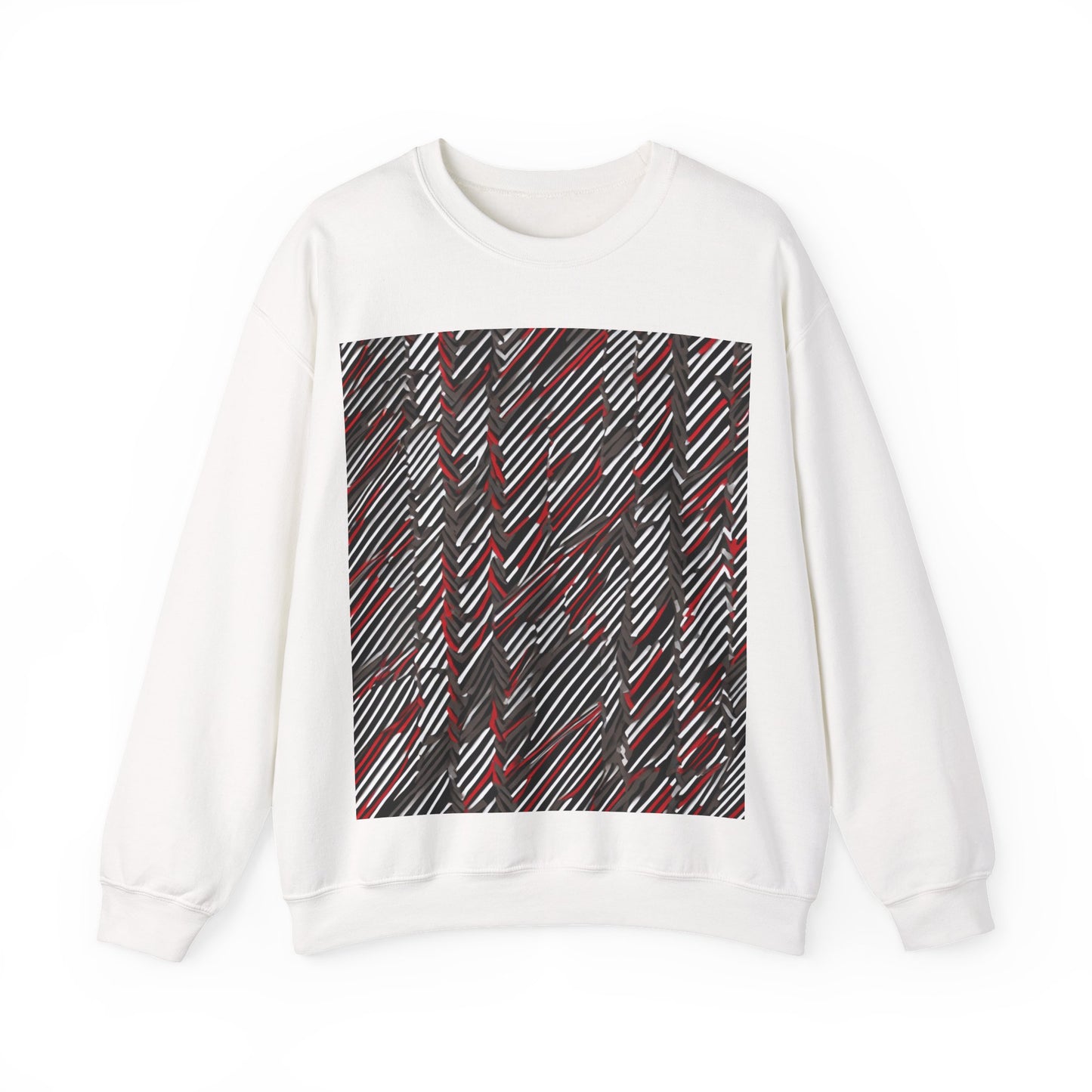 boostlete-field-day-pattern-diagonal-paper-0287 — Unisex Heavy Blend Crewneck Sweatshirt (Gildan)