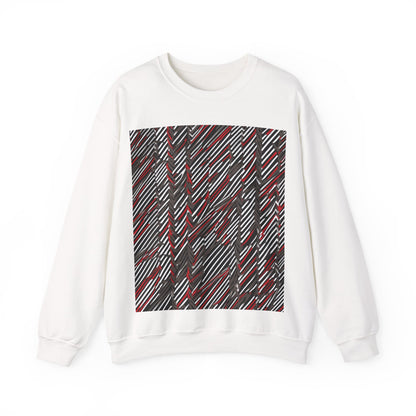 boostlete-field-day-pattern-diagonal-paper-0287 — Unisex Heavy Blend Crewneck Sweatshirt (Gildan)