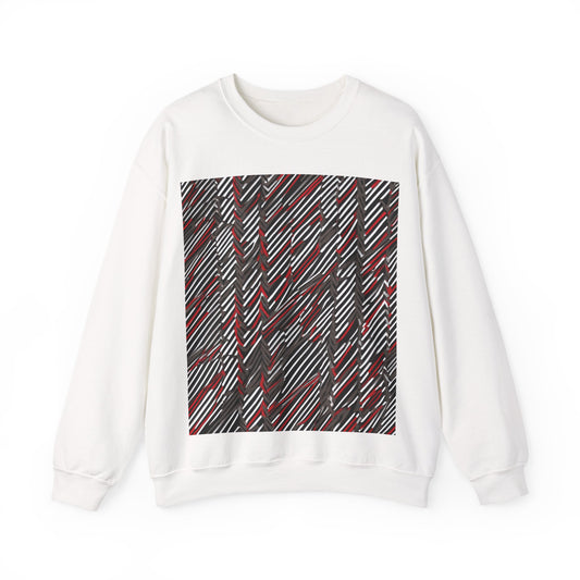 boostlete-field-day-pattern-diagonal-paper-0287 — Unisex Heavy Blend Crewneck Sweatshirt (Gildan)