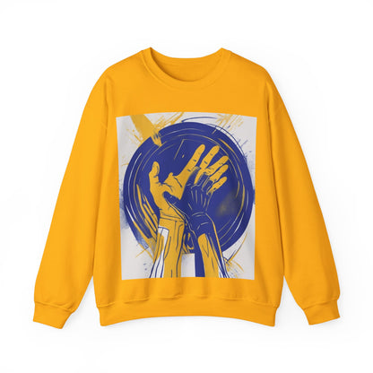 boostlete-am-crew-scene-athlete-neon-vector-0304 — Unisex Heavy Blend Crewneck Sweatshirt (Gildan)