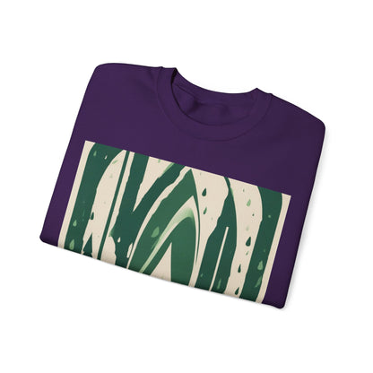 boostlete-quiet-power-icon-water-glitch-retro-0186 — Unisex Heavy Blend Crewneck (G18000)