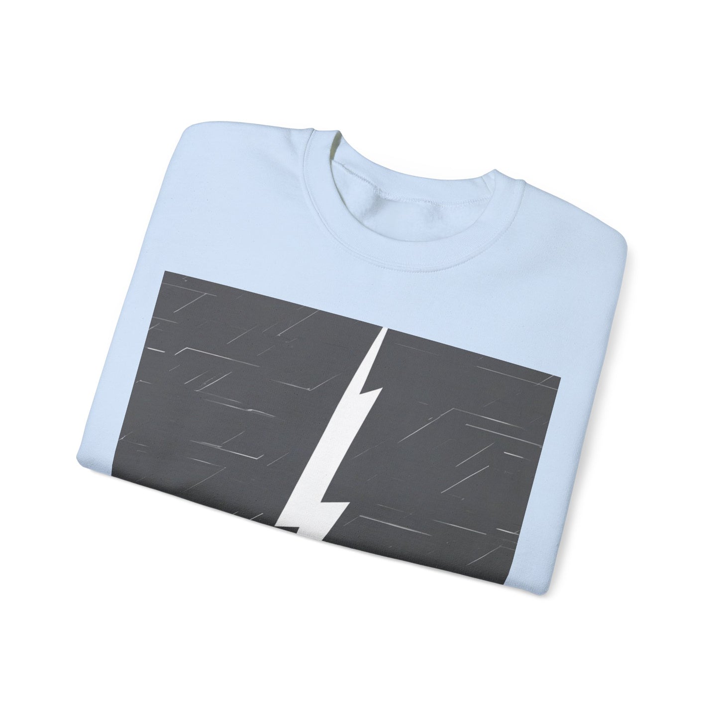 boostlete-am-crew-icon-lightning-glitch-vector-0590 — Unisex Heavy Blend Crewneck (G18000)