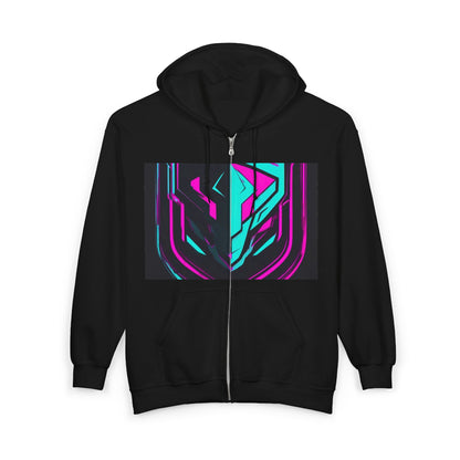 boostlete-pr-season-icon-shield-speed-industrial-0270 — Unisex Heavy Blend Full-Zip Hooded Sweatshirt