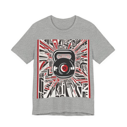 boostlete-recovery-progress-icon-kettlebell-outline-industrial-0366 — Unisex Jersey Short Sleeve (B+C 3001)