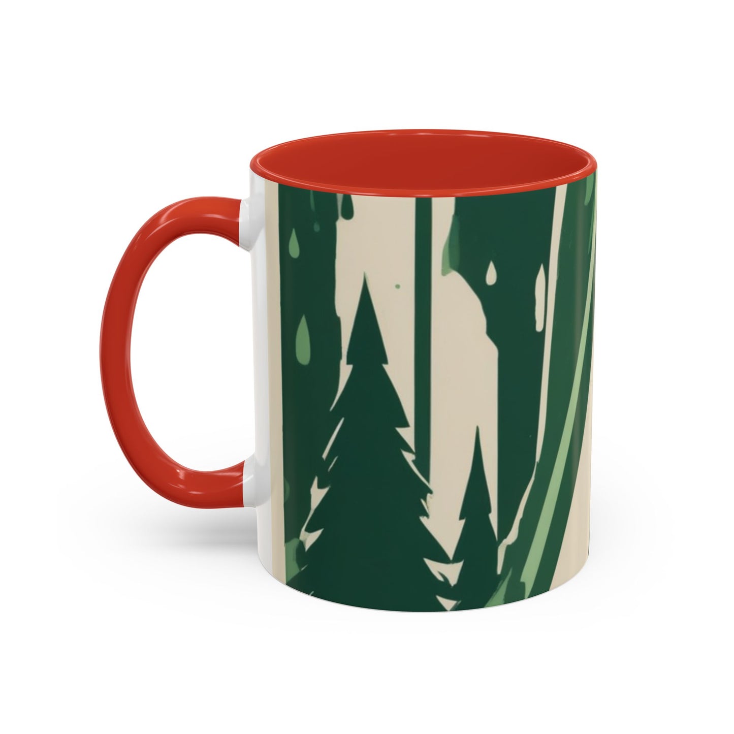 boostlete-quiet-power-icon-water-glitch-retro-0186 — Accent Mug 11/15oz