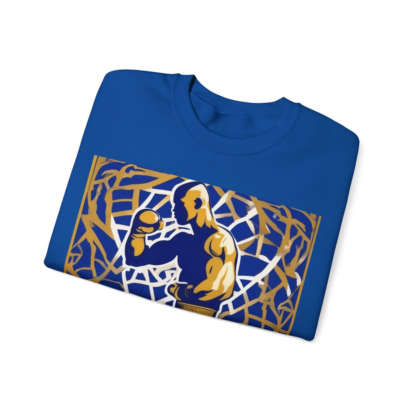 boostlete-field-day-scene-boxer-offset-paper-0776 — Unisex Heavy Blend Crewneck (G18000)