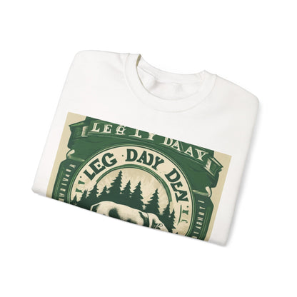 boostlete-quiet-power-type-leg-day-loyal-micro-badge-0357 — Unisex Heavy Blend Crewneck (G18000)