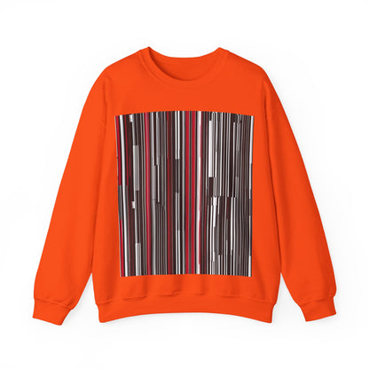 boostlete-am-crew-pattern-barcode-athletic-0911 — Unisex Heavy Blend Crewneck (G18000)
