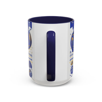 boostlete-am-crew-type-own-the-morning-outline-over-solid-vector-0429 — Accent Mug 11/15oz