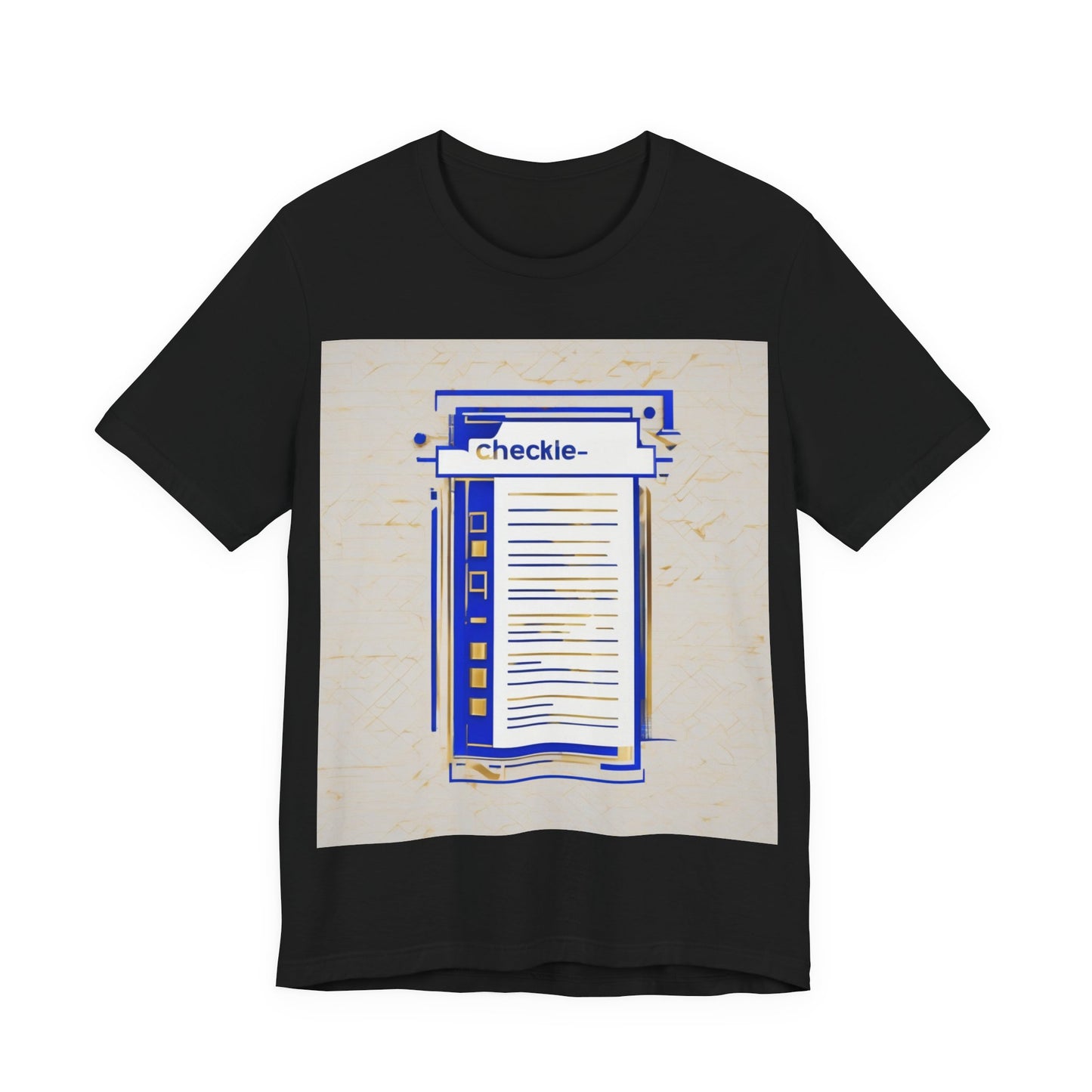 boostlete-am-crew-icon-checklist-glitch-badge-0018 — Unisex Jersey Short Sleeve (B+C 3001)