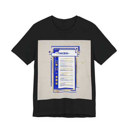 boostlete-am-crew-icon-checklist-glitch-badge-0018 — Unisex Jersey Short Sleeve (B+C 3001)