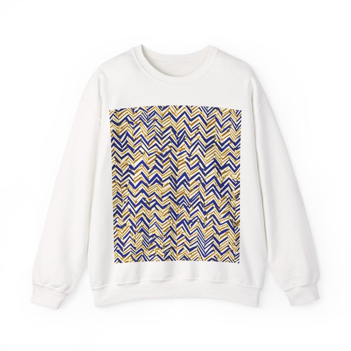 boostlete-boost-mode-pattern-ekg-line-art-0091 — Unisex Heavy Blend Crewneck Sweatshirt (Gildan)