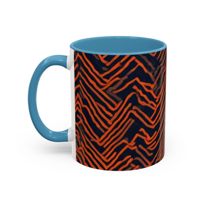 boostlete-field-day-pattern-ekg-modern-0087 — Accent Mug 11oz/15oz