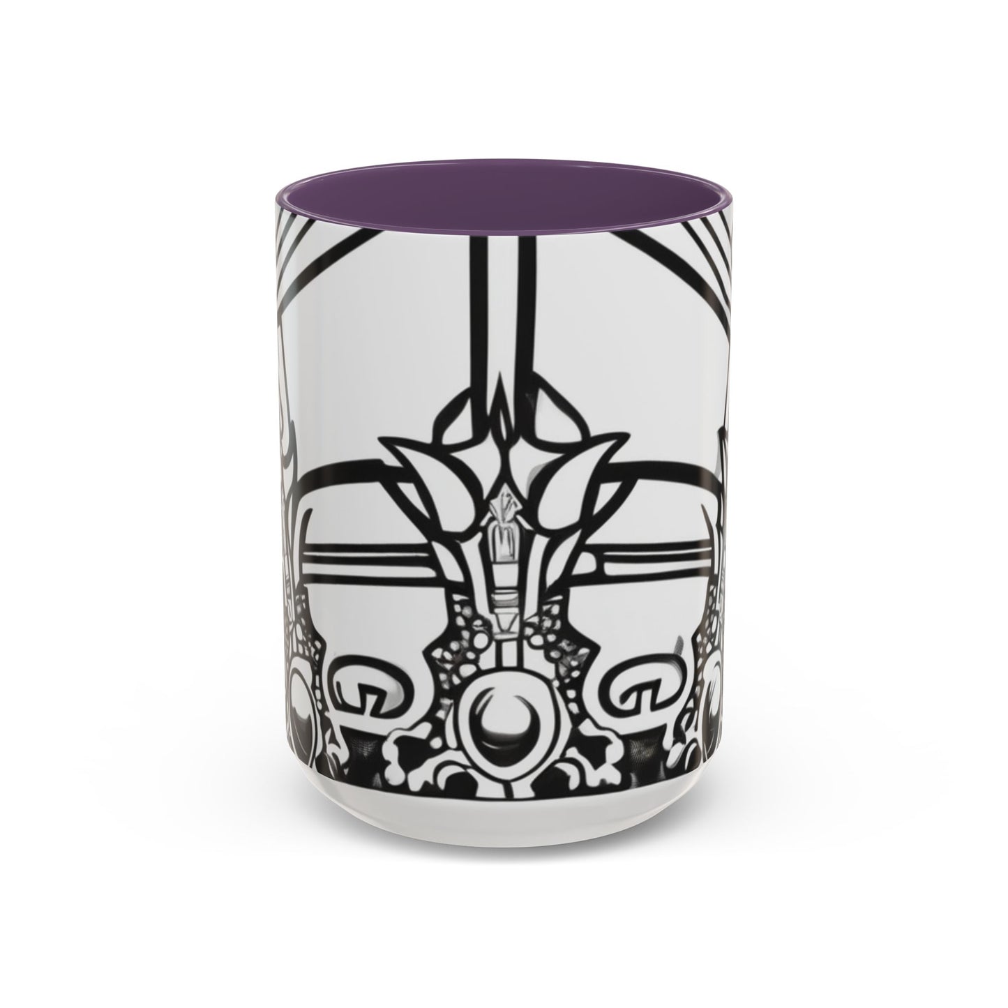 boostlete-quiet-power-icon-crown-outline-badge-0130 — Accent Mug 11oz/15oz