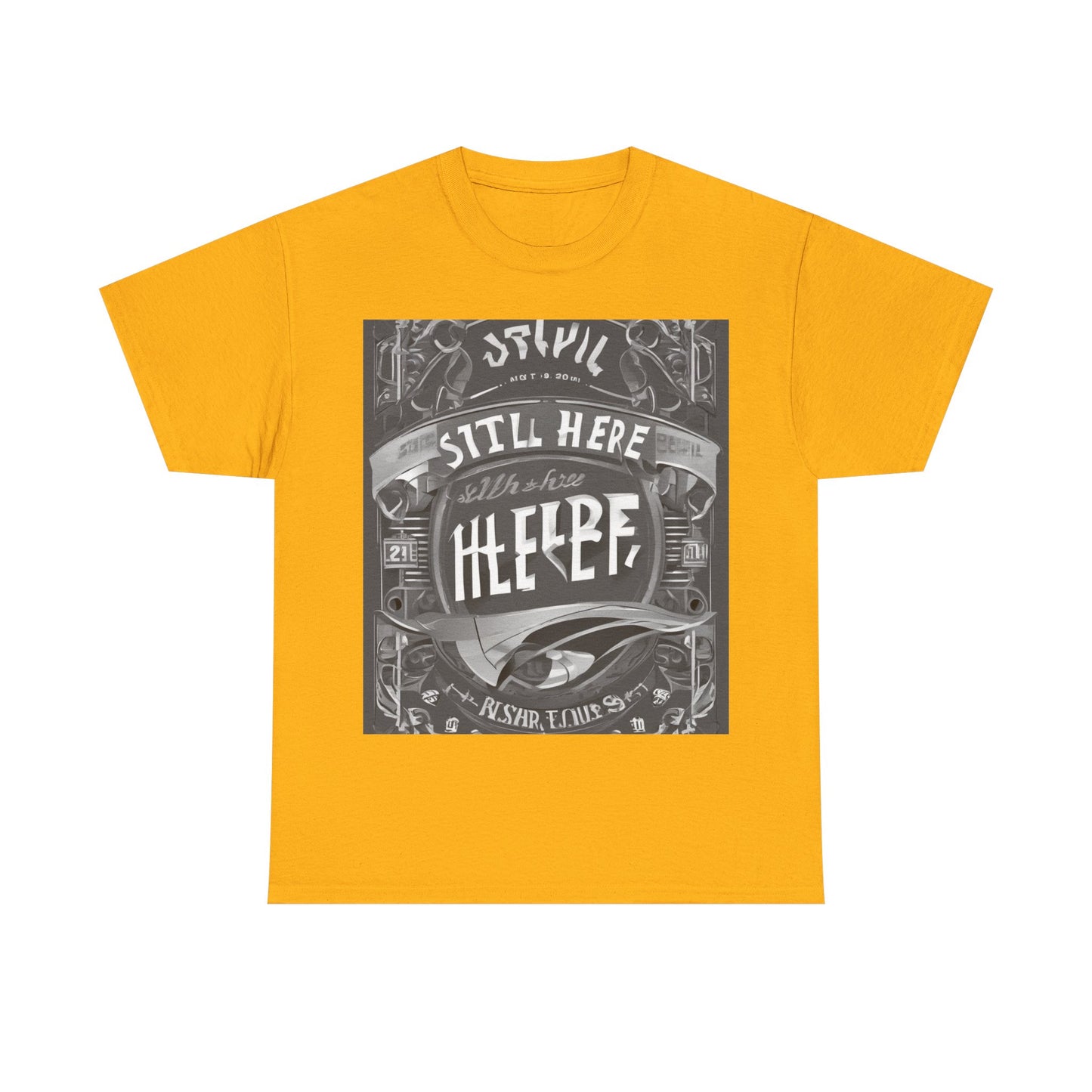 boostlete-recovery-progress-type-still-here-banner-paper-0201 — Unisex Heavy Cotton Tee (Gildan 5000)