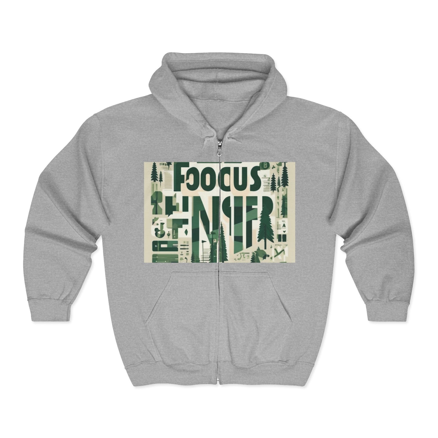 boostlete-boost-mode-type-focus-finish-banner-modern-0113 — Unisex Heavy Blend Full-Zip Hooded Sweatshirt