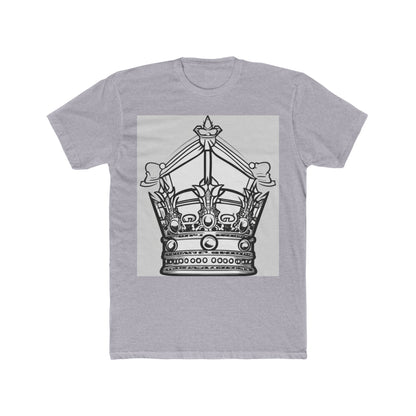 boostlete-quiet-power-icon-crown-outline-badge-0130 — Unisex Cotton Crew Tee (NL 3600)