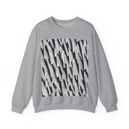 boostlete-iron-intent-pattern-micro-isometric-0199 — Unisex Heavy Blend Crewneck Sweatshirt (Gildan)