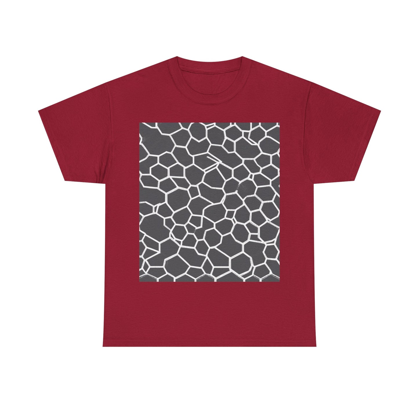boostlete-iron-intent-pattern-hex-blueprint-0063 — Unisex Heavy Cotton Tee (Gildan 5000)