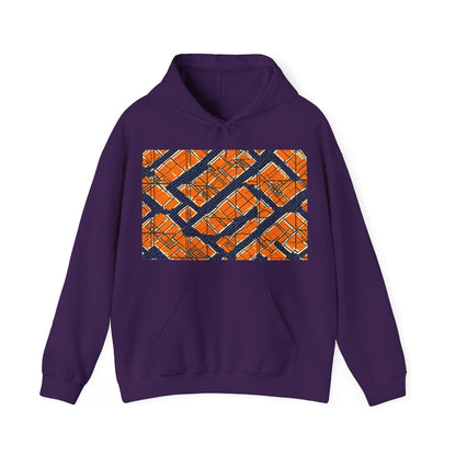 boostlete-boost-mode-pattern-plate-number-monoline-0571 — Unisex Heavy Blend Hoodie (G18500)