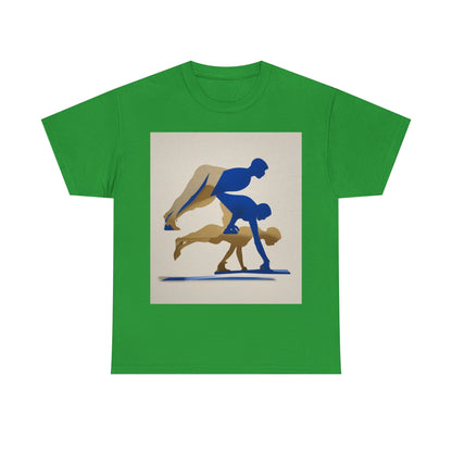 boostlete-mile-by-mile-scene-push-up-duotone-paper-0040 — Unisex Heavy Cotton Tee (Gildan 5000)