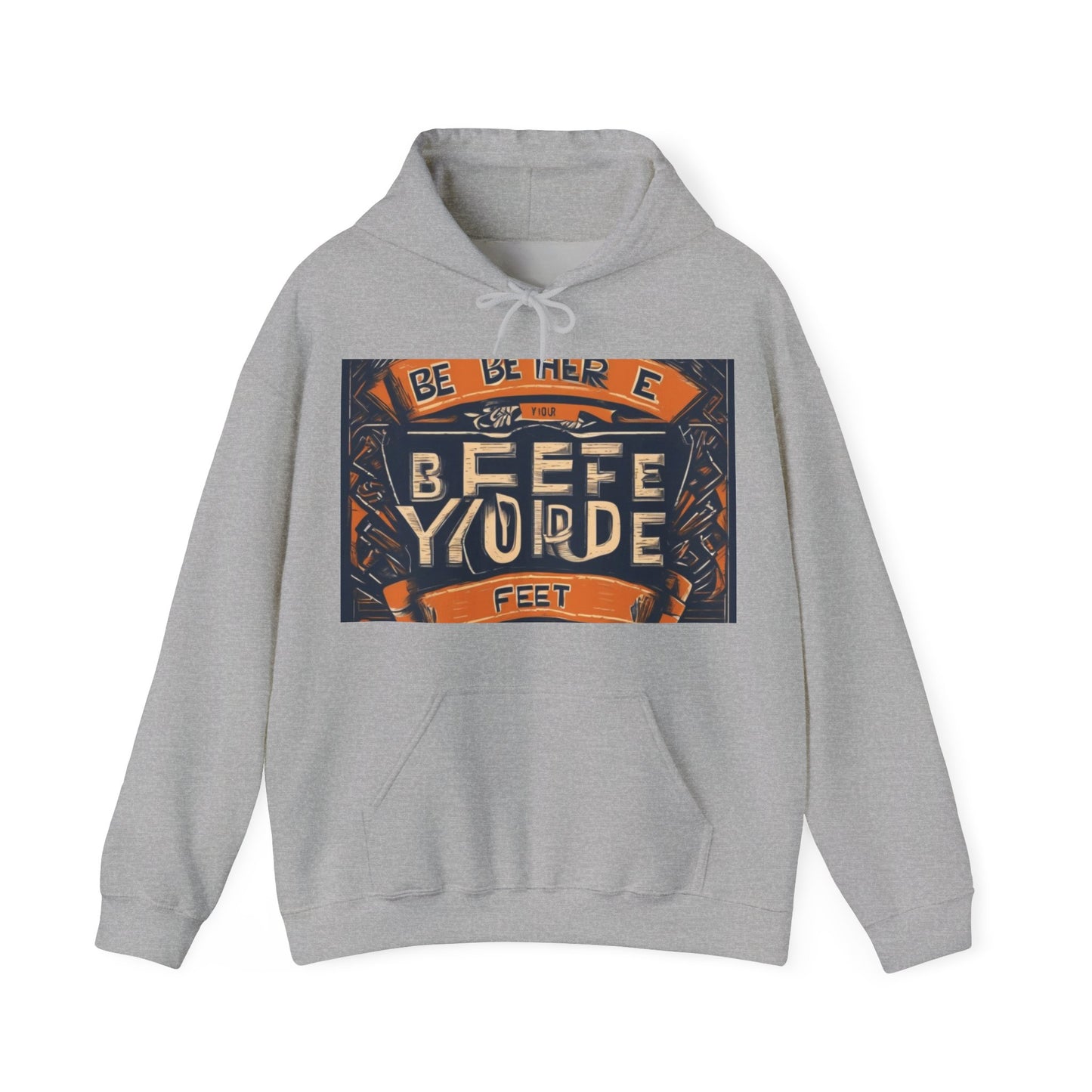 boostlete-field-day-type-be-where-your-feet-are-banner-engraved-0029 — Unisex Heavy Blend Hooded Sweatshirt (Gildan)