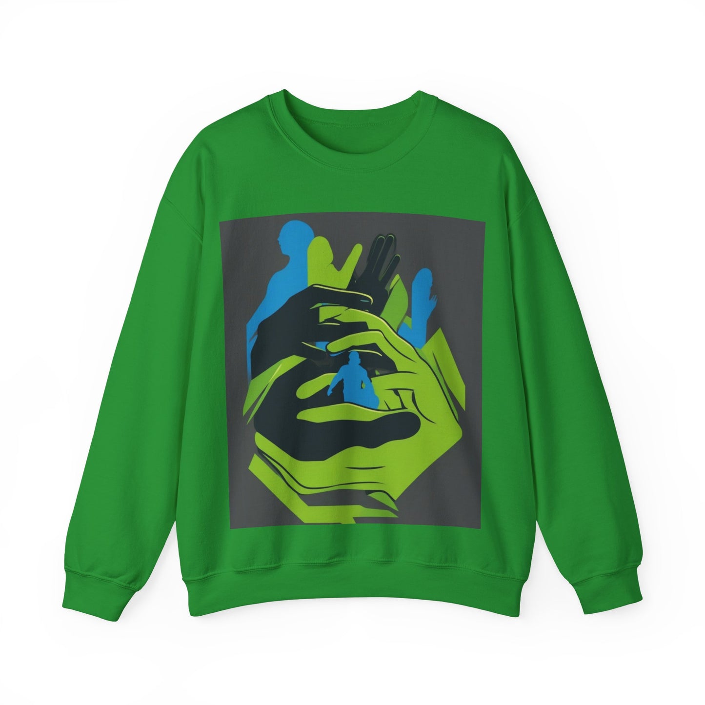boostlete-mile-by-mile-scene-athlete-offset-modern-0824 — Unisex Heavy Blend Crewneck (G18000)
