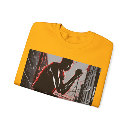 boostlete-am-crew-scene-runner-high-retro-0268 — Unisex Heavy Blend Crewneck Sweatshirt (Gildan)