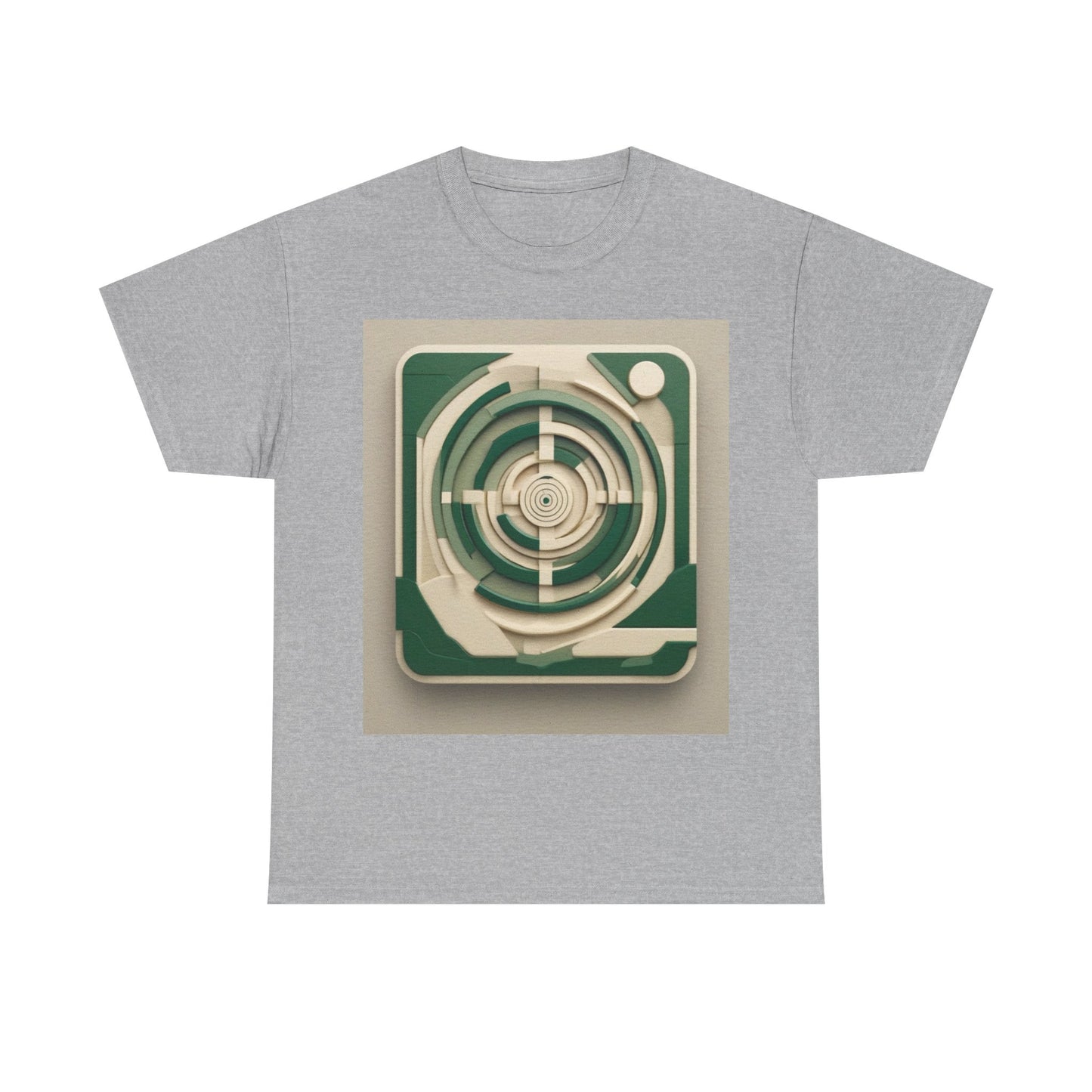 boostlete-mile-by-mile-icon-target-3d-modern-0306 — Unisex Heavy Cotton Tee (Gildan 5000)