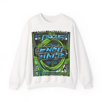 boostlete-iron-intent-type-focus-finish-big-retro-0177 — Unisex Heavy Blend Crewneck Sweatshirt (Gildan)