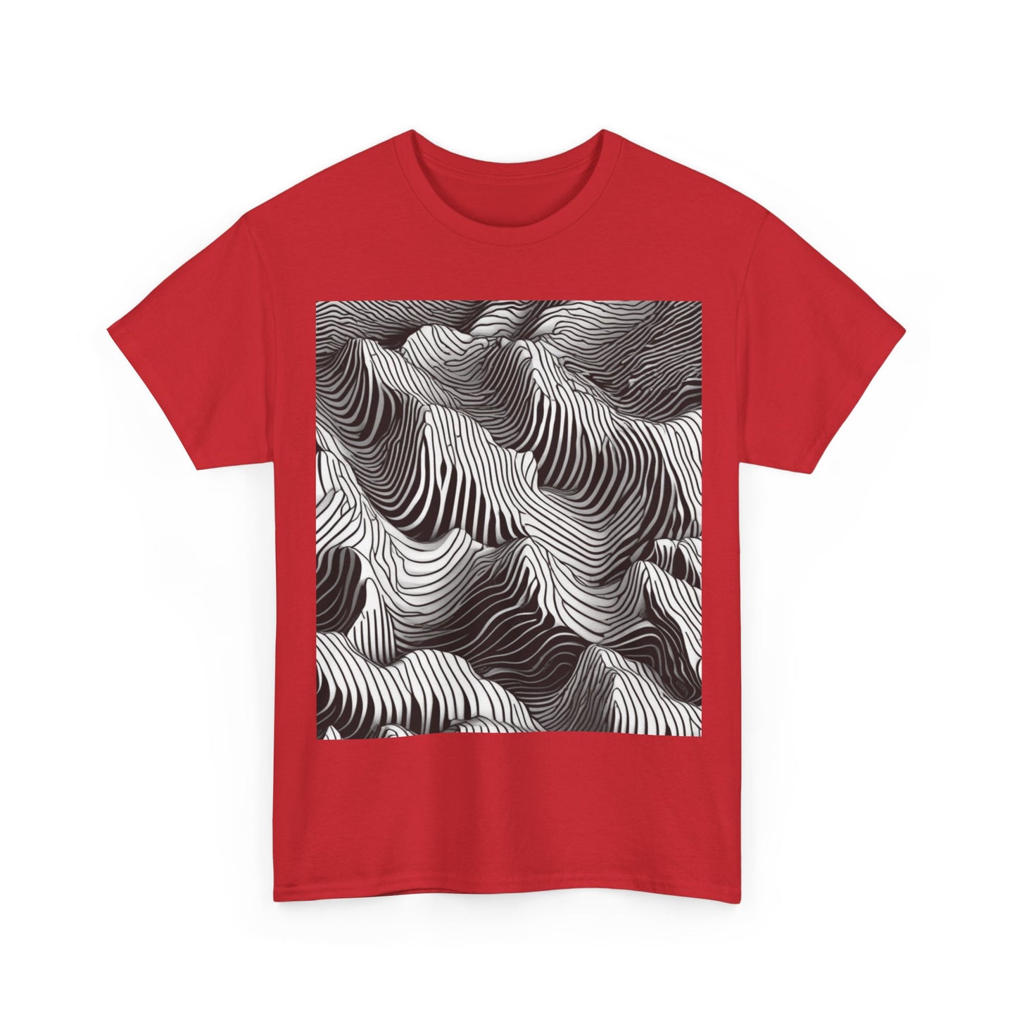 boostlete-field-day-pattern-topographic-isometric-0211 — Unisex Heavy Cotton Tee (Gildan 5000)