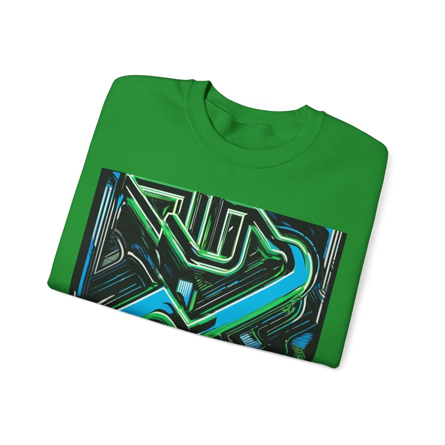 boostlete-boost-mode-type-constancia-gana-diagonal-badge-0185 — Unisex Heavy Blend Crewneck Sweatshirt (Gildan)