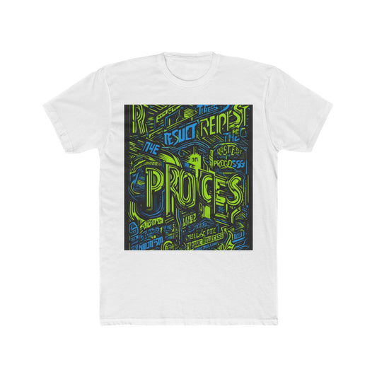 boostlete-rise-grind-type-respect-the-process-big-monoline-0265 — Unisex Cotton Crew Tee (NL 3600)