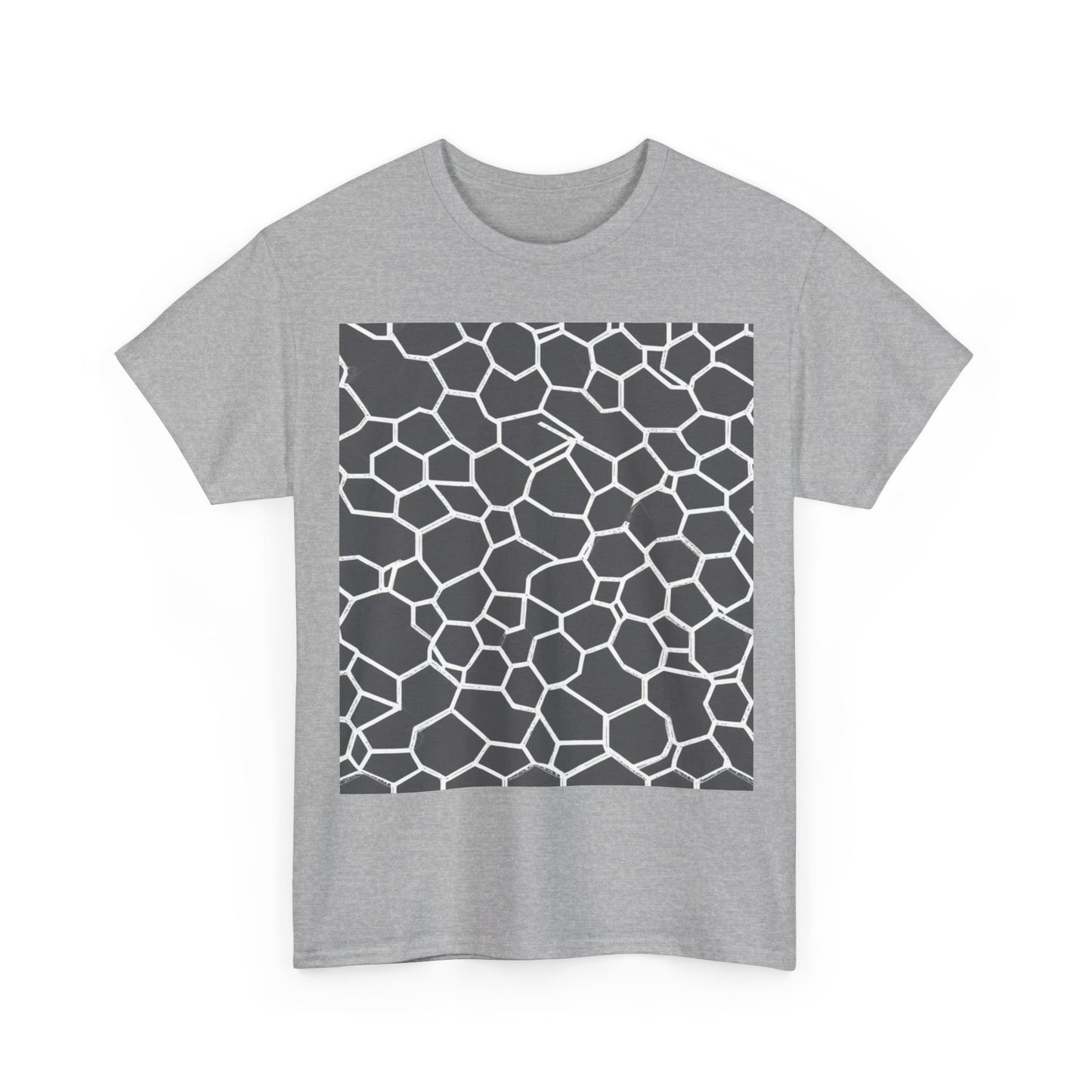 boostlete-iron-intent-pattern-hex-blueprint-0063 — Unisex Heavy Cotton Tee (Gildan 5000)