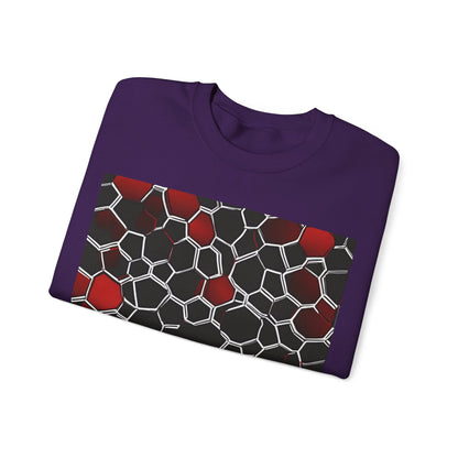 boostlete-quiet-power-pattern-hex-vector-0039 — Unisex Heavy Blend Crewneck (G18000)