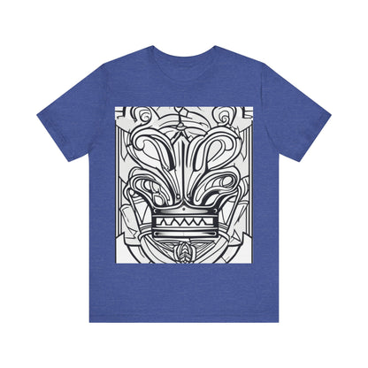 boostlete-boost-mode-icon-crown-offset-line-art-0190 — Unisex Jersey Short Sleeve (B+C 3001)