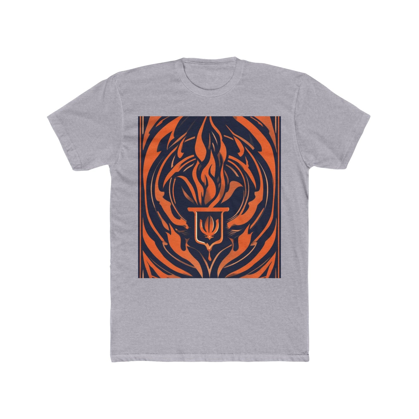 boostlete-quiet-power-icon-flame-duotone-athletic-0158 — Unisex Cotton Crew Tee (NL 3600)