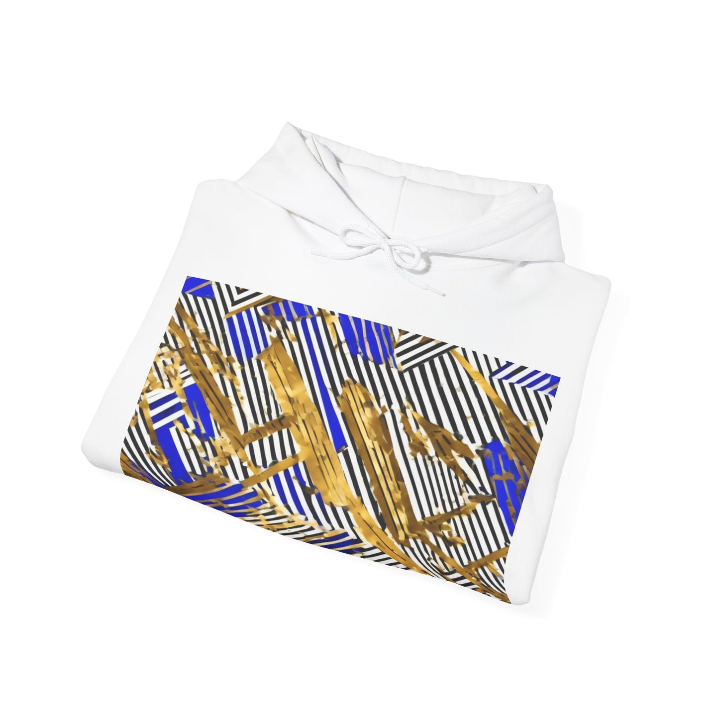 boostlete-boost-mode-pattern-diagonal-monoline-0015 — Unisex Heavy Blend Hooded Sweatshirt (Gildan)