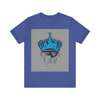 boostlete-am-crew-icon-crown-grainy-monoline-0022 — Unisex Jersey Short Sleeve (B+C 3001)