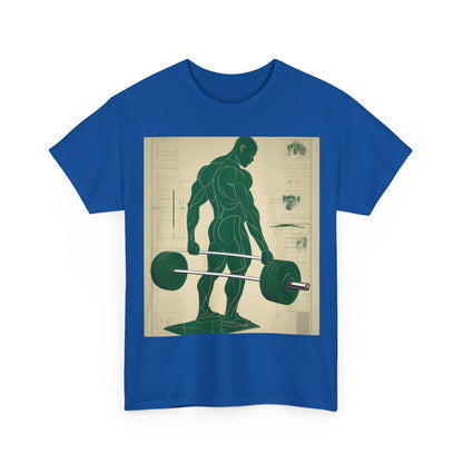 boostlete-recovery-progress-scene-deadlift-3d-blueprint-0236 — Unisex Heavy Cotton Tee (Gildan 5000)