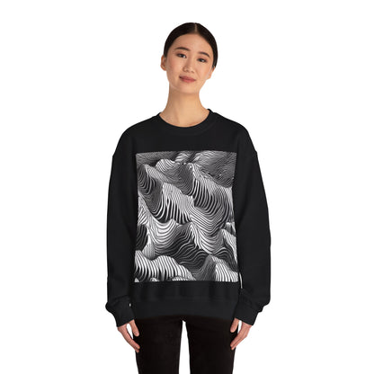 boostlete-field-day-pattern-topographic-isometric-0211 — Unisex Heavy Blend Crewneck Sweatshirt (Gildan)
