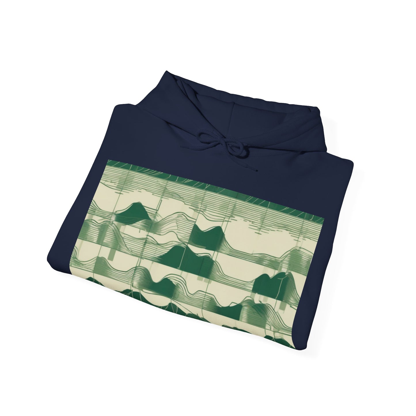 boostlete-mile-by-mile-pattern-audio-blueprint-0971 — Unisex Heavy Blend Hoodie (G18500)