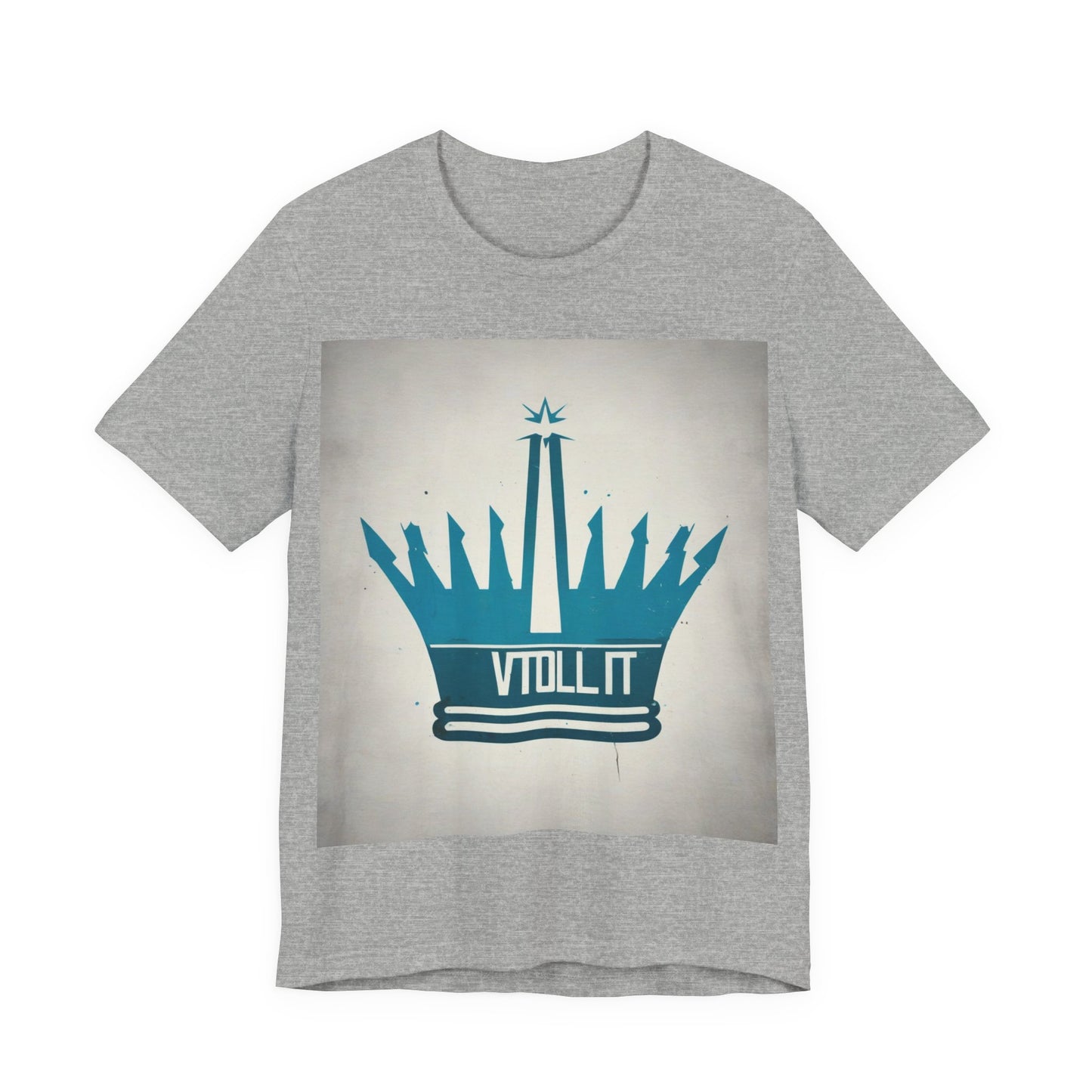 boostlete-am-crew-icon-crown-matte-industrial-0058 — Unisex Jersey Short Sleeve (B+C 3001)