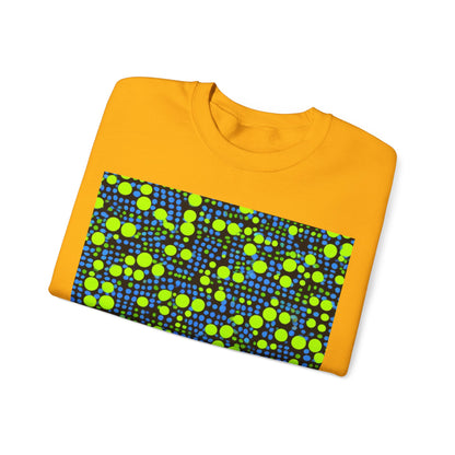 boostlete-mile-by-mile-pattern-dotted-geometric-0071 — Unisex Heavy Blend Crewneck Sweatshirt (Gildan)