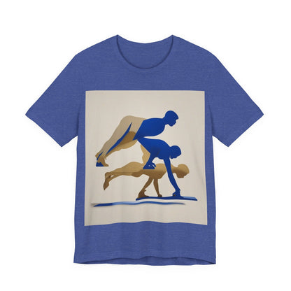 boostlete-mile-by-mile-scene-push-up-duotone-paper-0040 — Unisex Jersey Short Sleeve (B+C 3001)